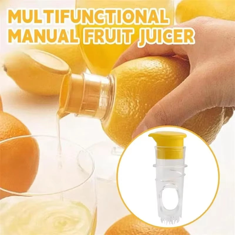 1/2PCS Manual Lemon Juicer Set Screw-Top Citrus Press with Built-In Filter for Lime Orange Juice Extractor Kitchen Tool
